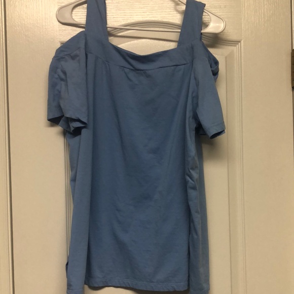 Woman Within Cold Shoulder Shirt - Picture 1 of 4